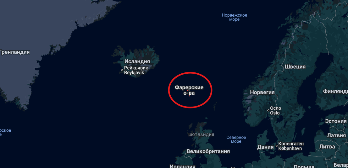 Фарерские острова на Google Maps