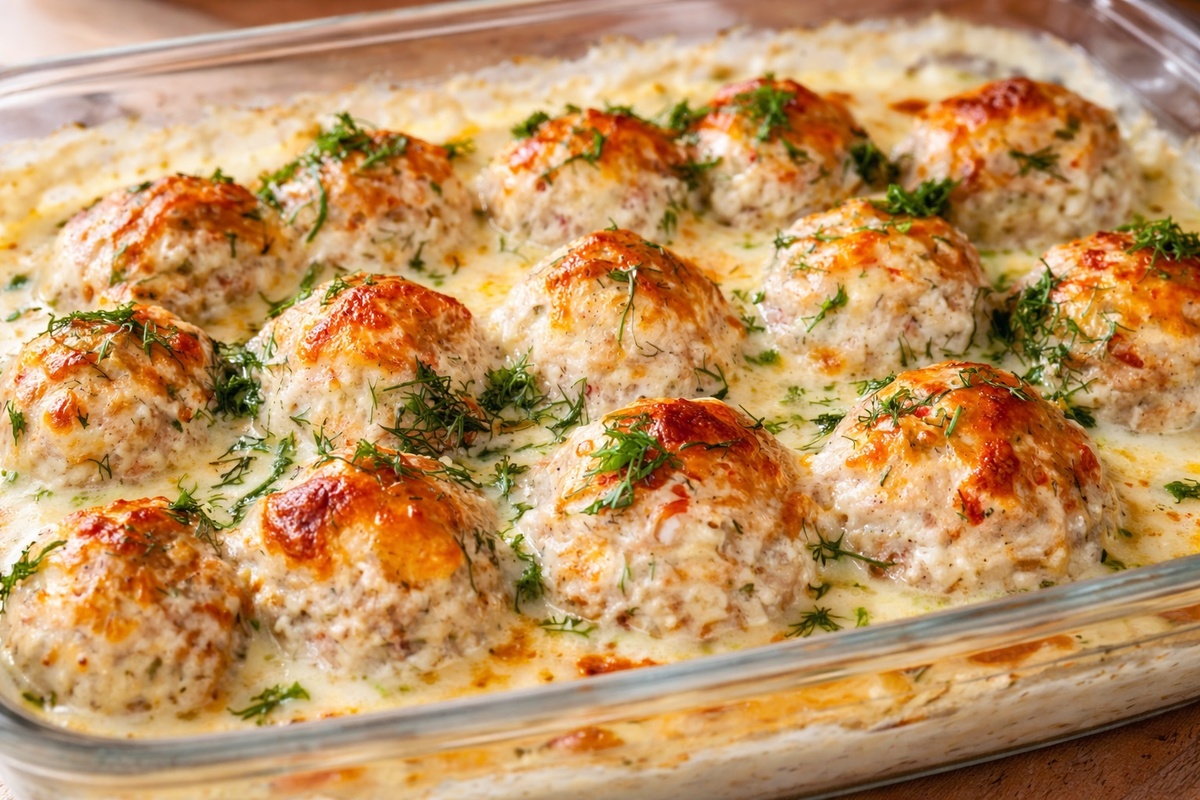 Сочные куриные тефтели в сливочном соусе