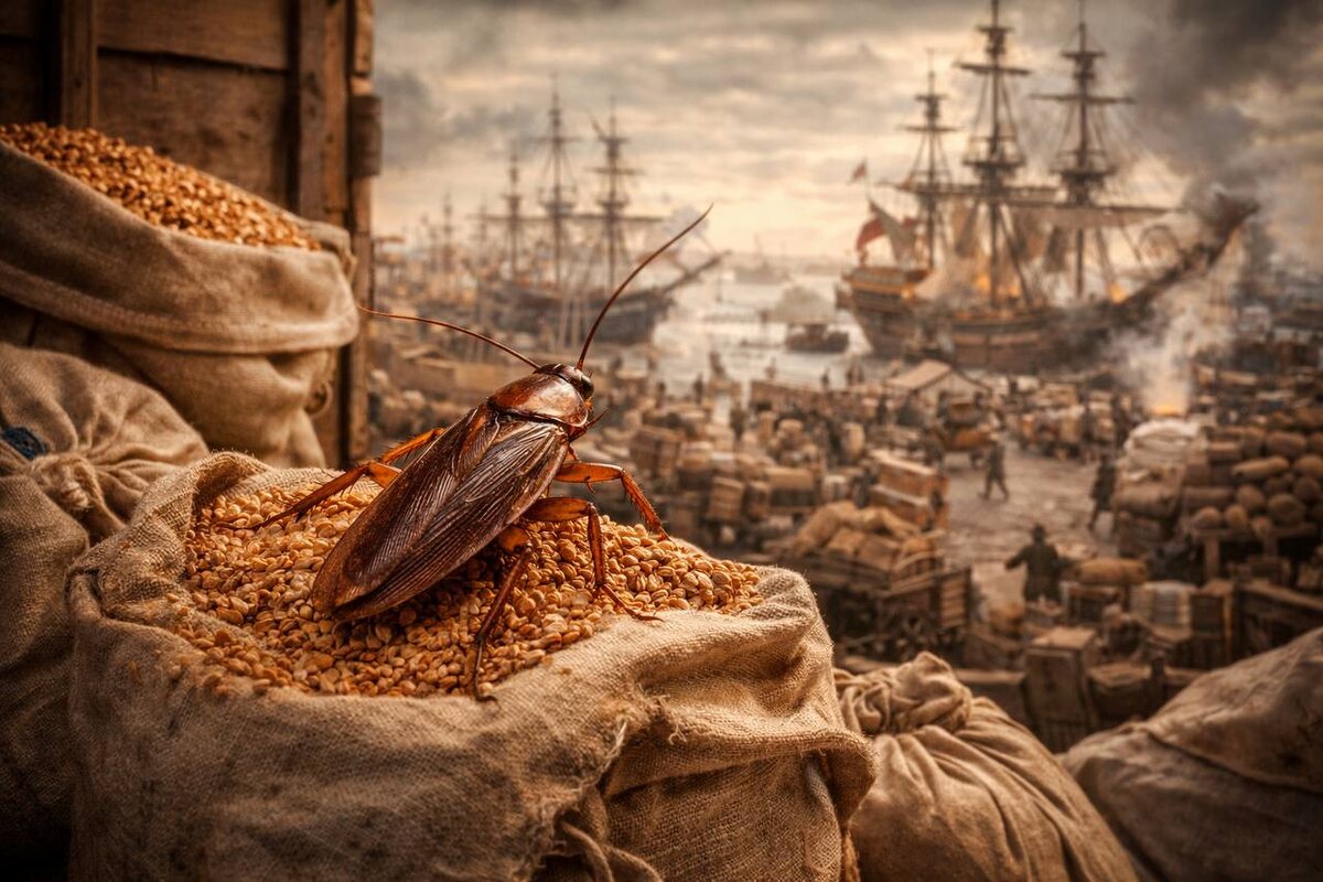 Они не приползли сами — их привезли. Вместе с зерном, товарами и кораблями тараканы незаметно начали заселять города…