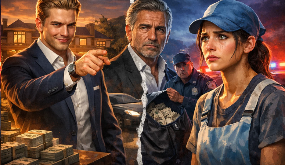 Сын олигарха подставил сироту-уборщицу в краже, но её ответ заставил миллионера усомниться в родной крови