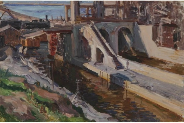 Александр Моравов. «Волховстрой». 1924