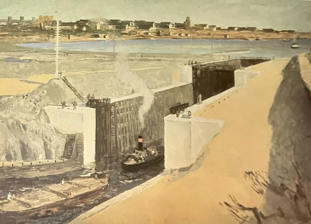 Сергей Герасимов. «Беломоро-Балтийский канал. Надвоицкий узел». 1933