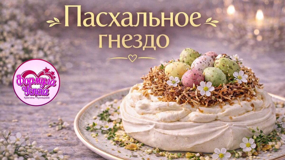 Пасхальное гнездо. Рецепт.