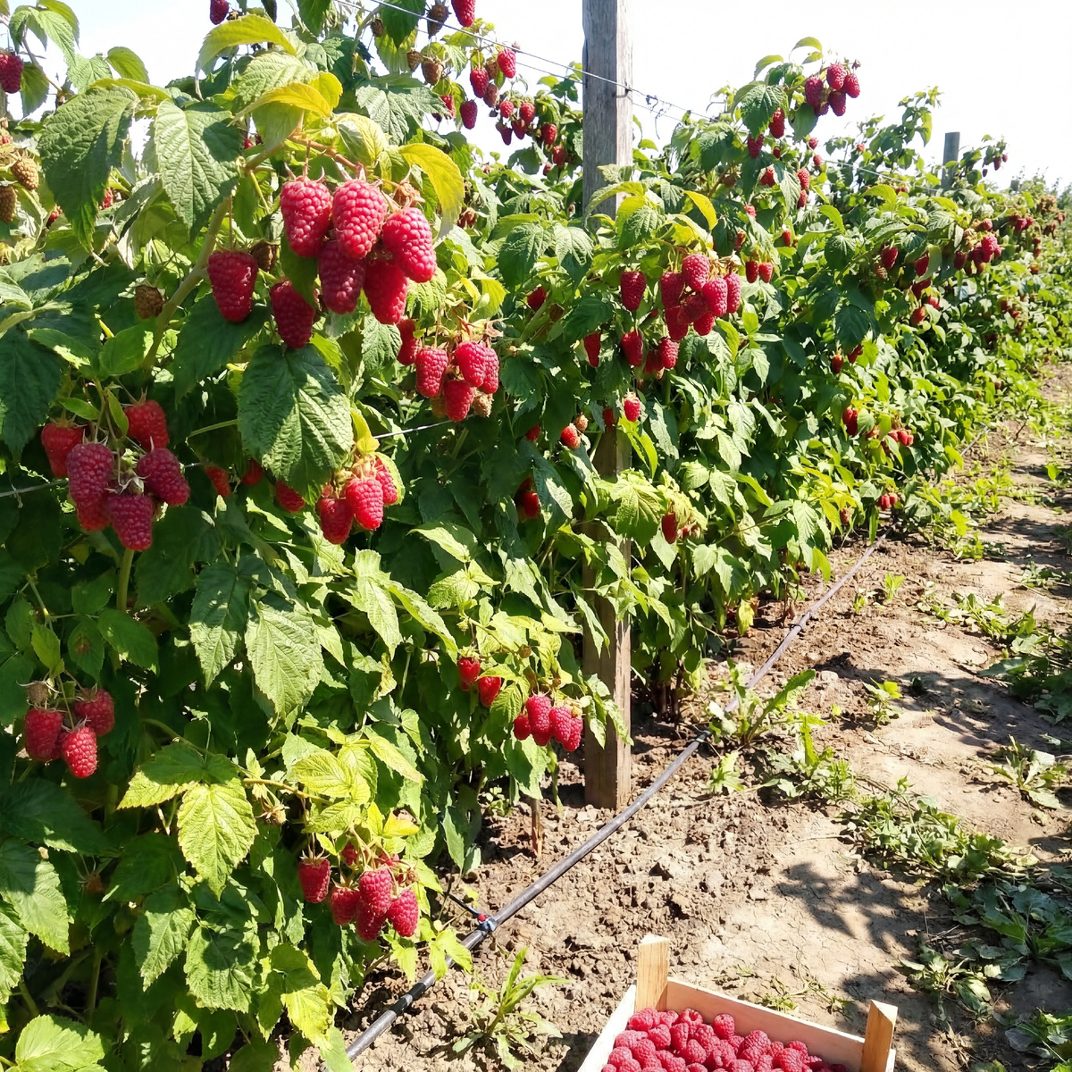 Малина сорт Московский Великан