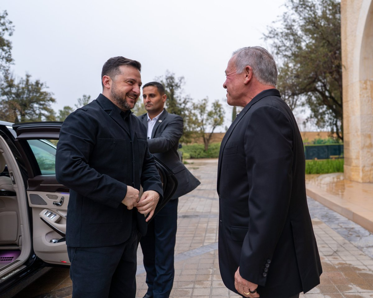 Король Абдалла II и В.Зеленский.