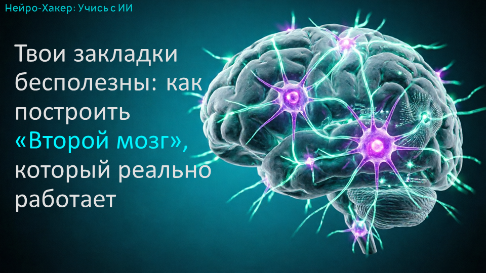 Твои закладки бесполезны: как построить «Второй мозг», который реально работает