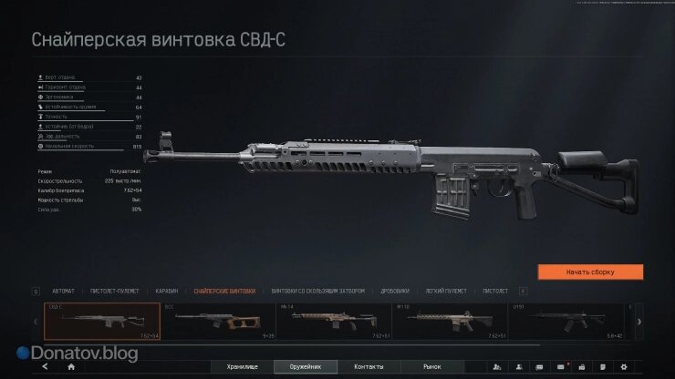    Параметры СВД-С в Arena Breakout: Infinite