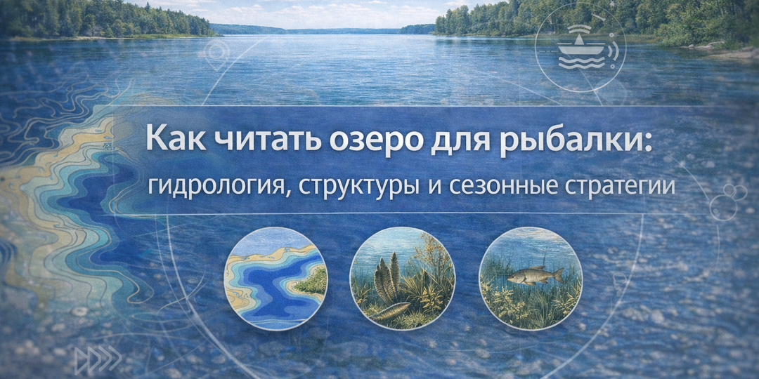 Как читать озеро для рыбалки: гидрология, структуры и сезонные стратегии