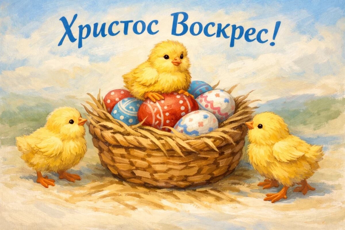    Открытки с Пасхой 2026.