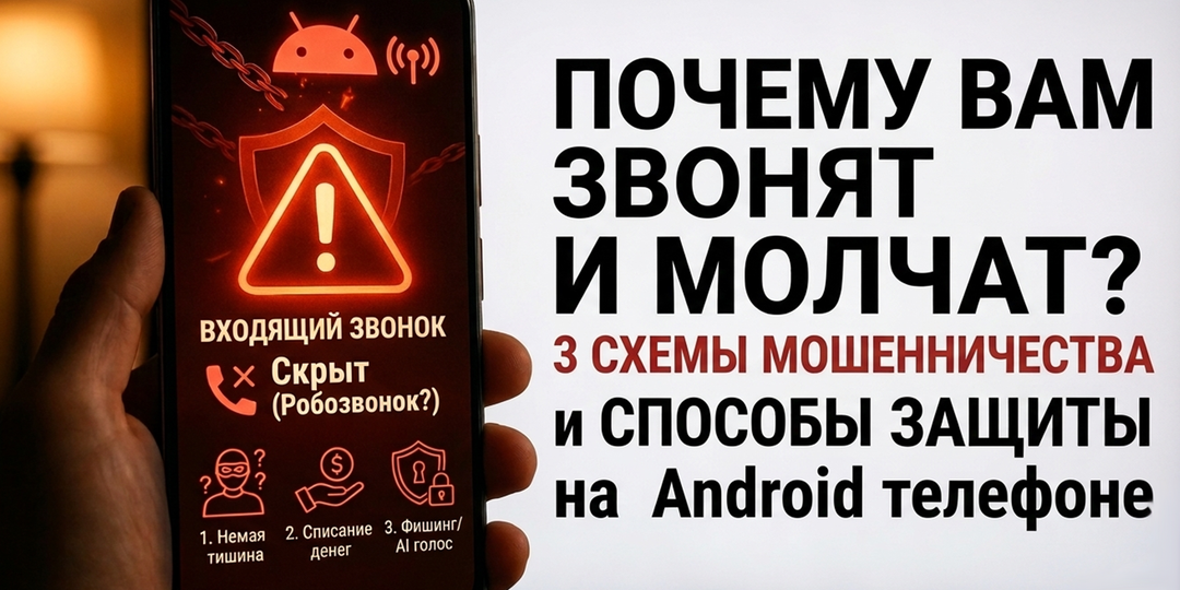 Почему вам звонят и молчат? 3 схемы мошенничества и способы защиты на Android телефоне