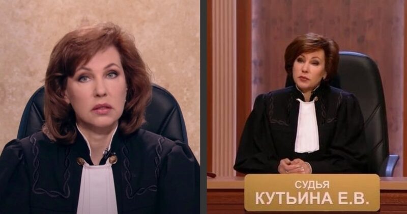    Елена Кутьина в студии программы «Час суда»