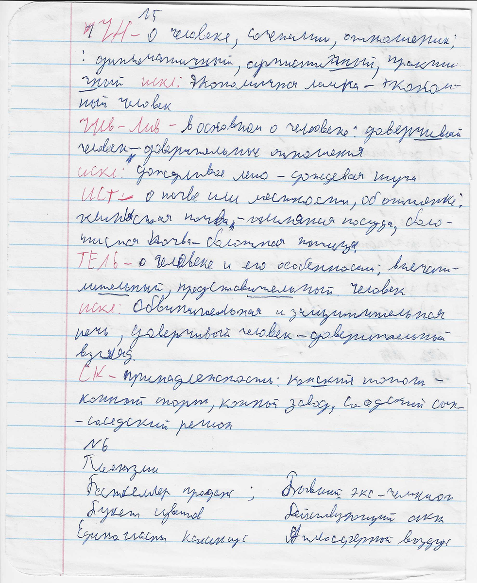 Так Ярослав (11 класс) писал до программы коррекции в Сочи.