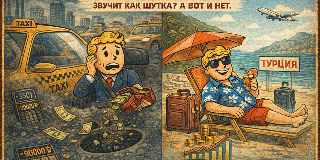 Отказался от такси — съездил в Турцию