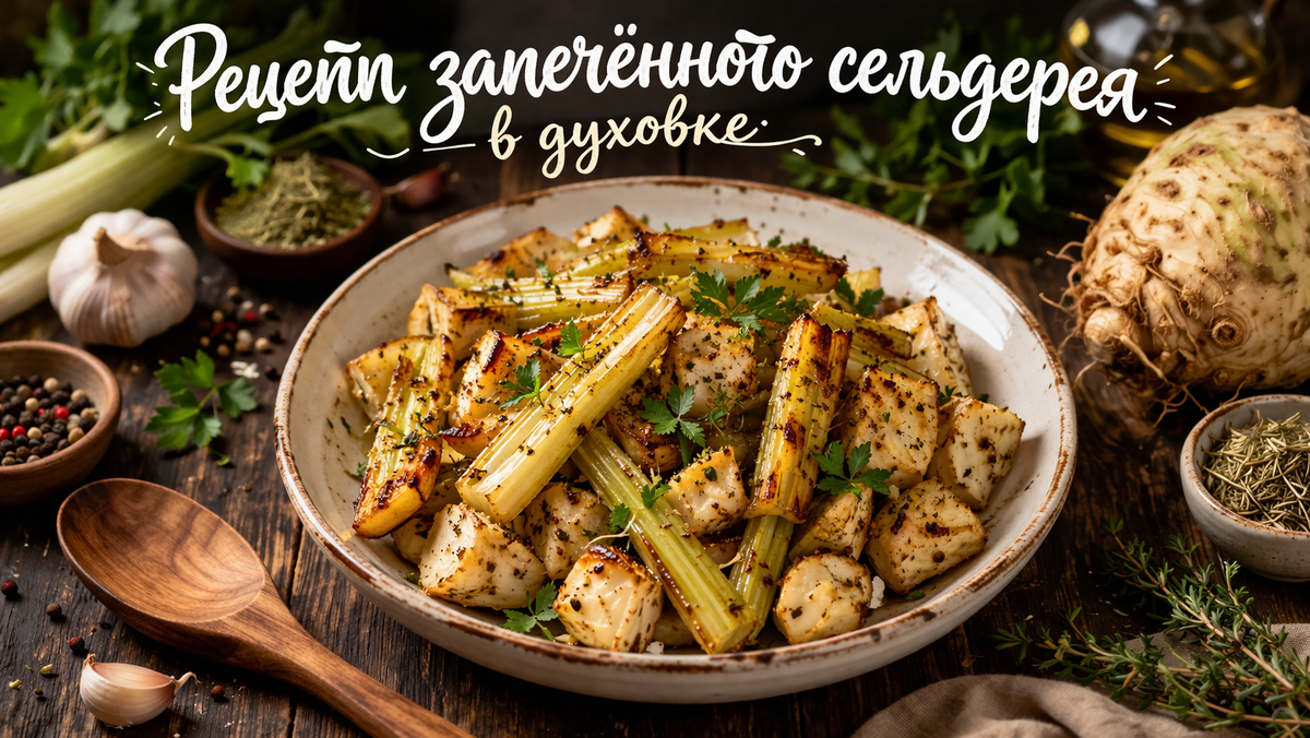 Запеченный сельдерей