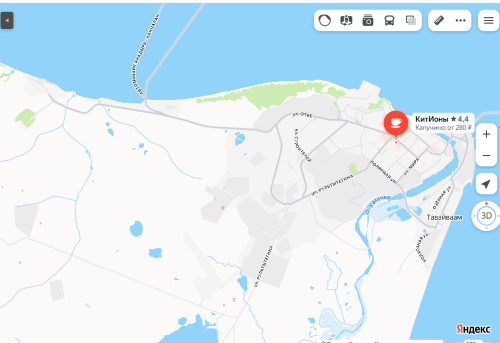 Если вы вдруг будете в Анадыре, то вот вам наводка на кофейню / скриншот страницы Яндекс Карты