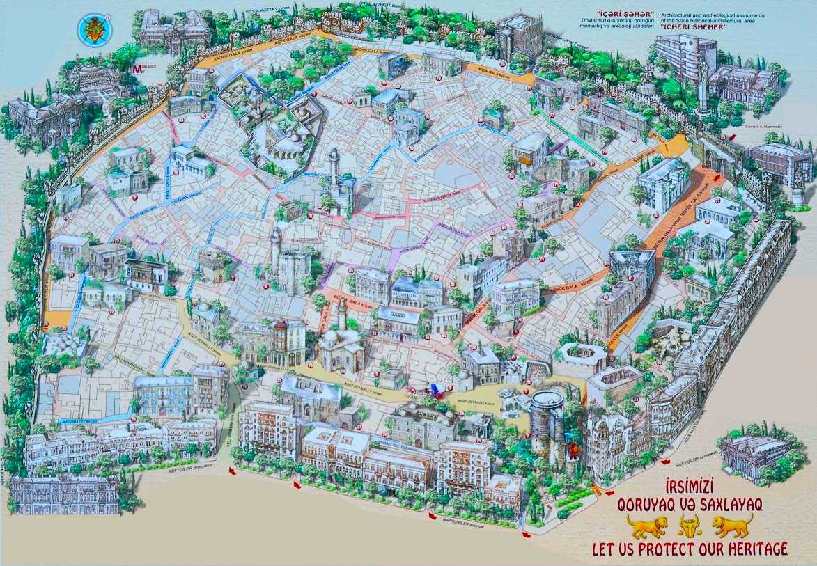 Баку. Исторические объекты в Старом Городе