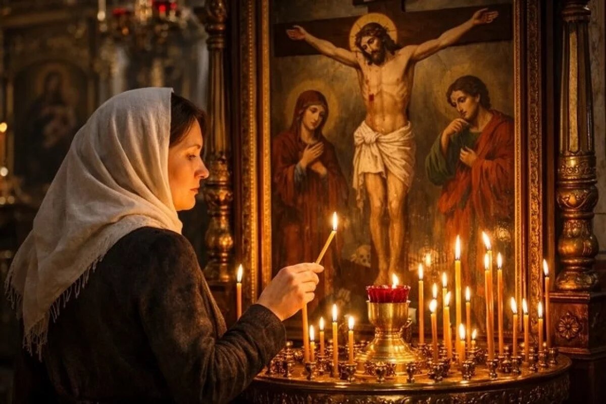    Церковь совершает особые богослужения в Страстную пятницу.