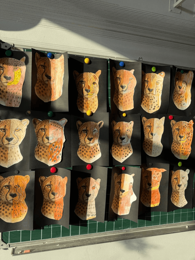 Пример задания, где дети дорисовывают вторую половину животного. Источник — Телеграм-канал «Мариванна»