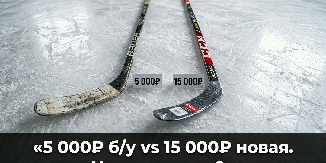 Б/у клюшка за 5 000₽ или новая за 15 000₽ — что выгоднее. Считаем честно
