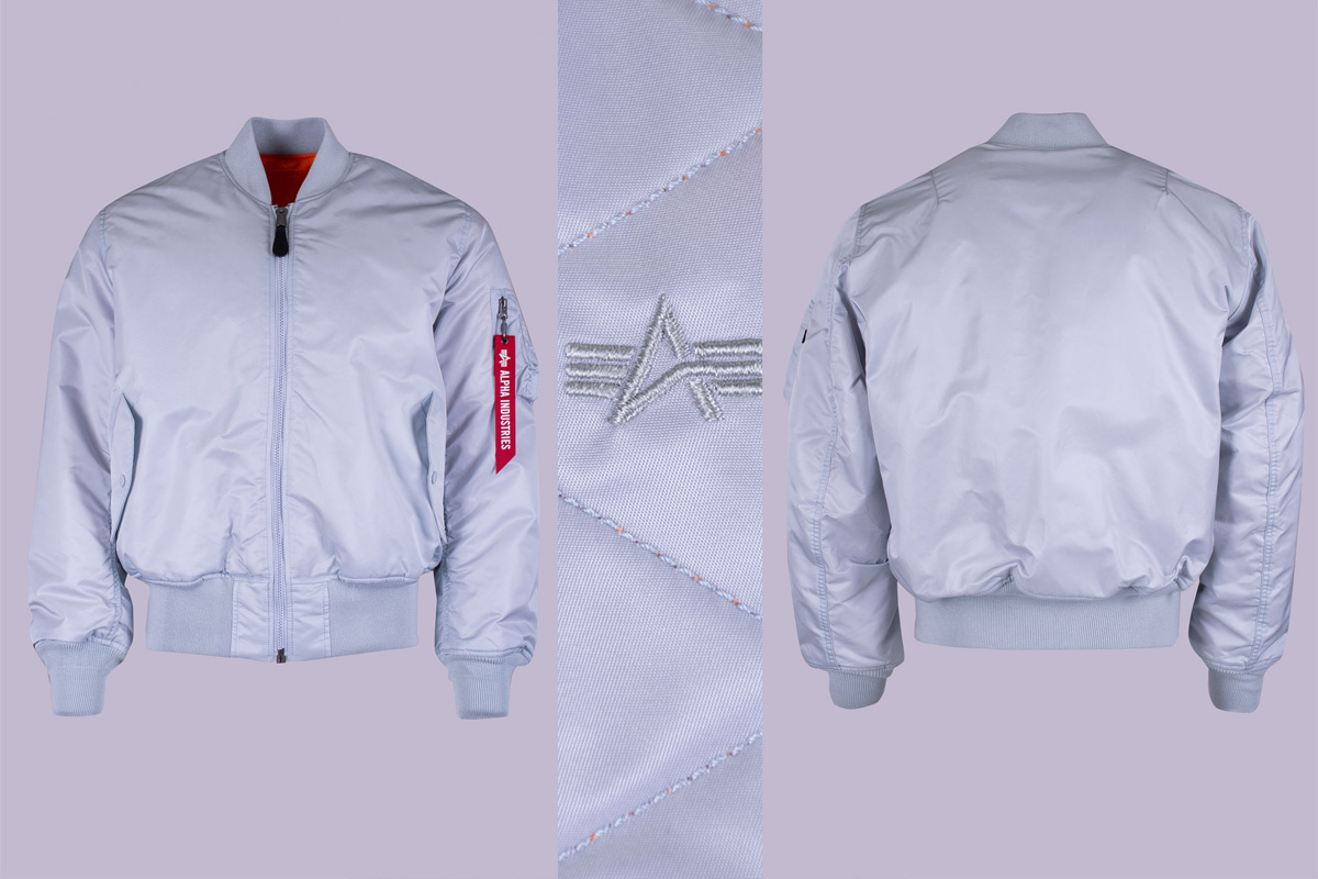 Бомбер ALPHA INDUSTRIES ORIGINAL FIT MA-1 SS 26 голубой