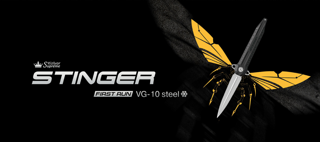 Двуручный меч-складенец: нож STINGER VG-10 (CRYO) | Kizlyar Supreme