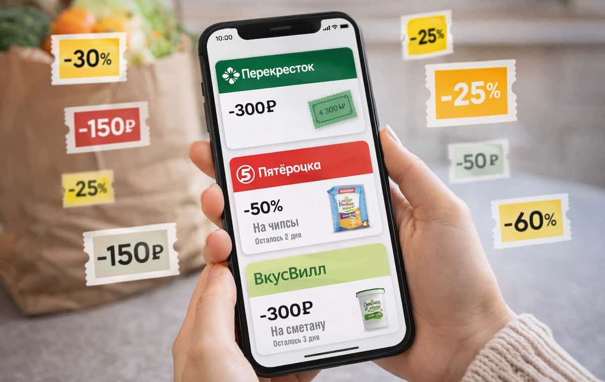 Cкидки, купоны и кешбэк