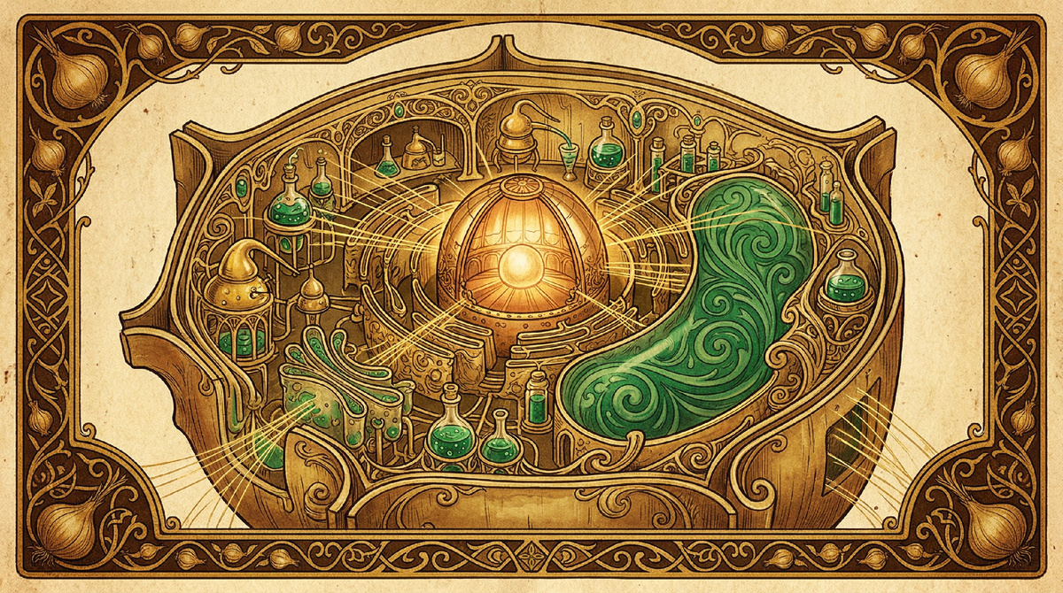 Микромир луковой клетки: как природа спрятала внутри овоща сложнейшие химические формулы