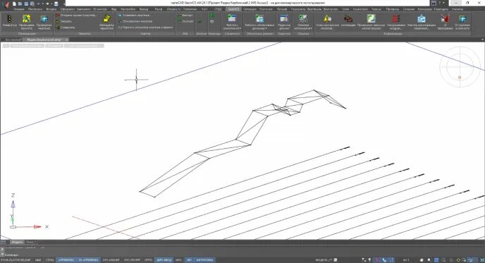 Рис. 1. Плагин для отрисовки поверхности по поперечным сечениям