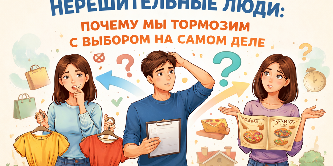 Нерешительные люди: почему мы тормозим с выбором на самом деле