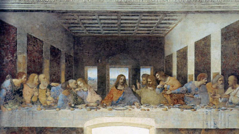 Тайная вечеря. Леонардо да Винчи. 1495—1498 гг.