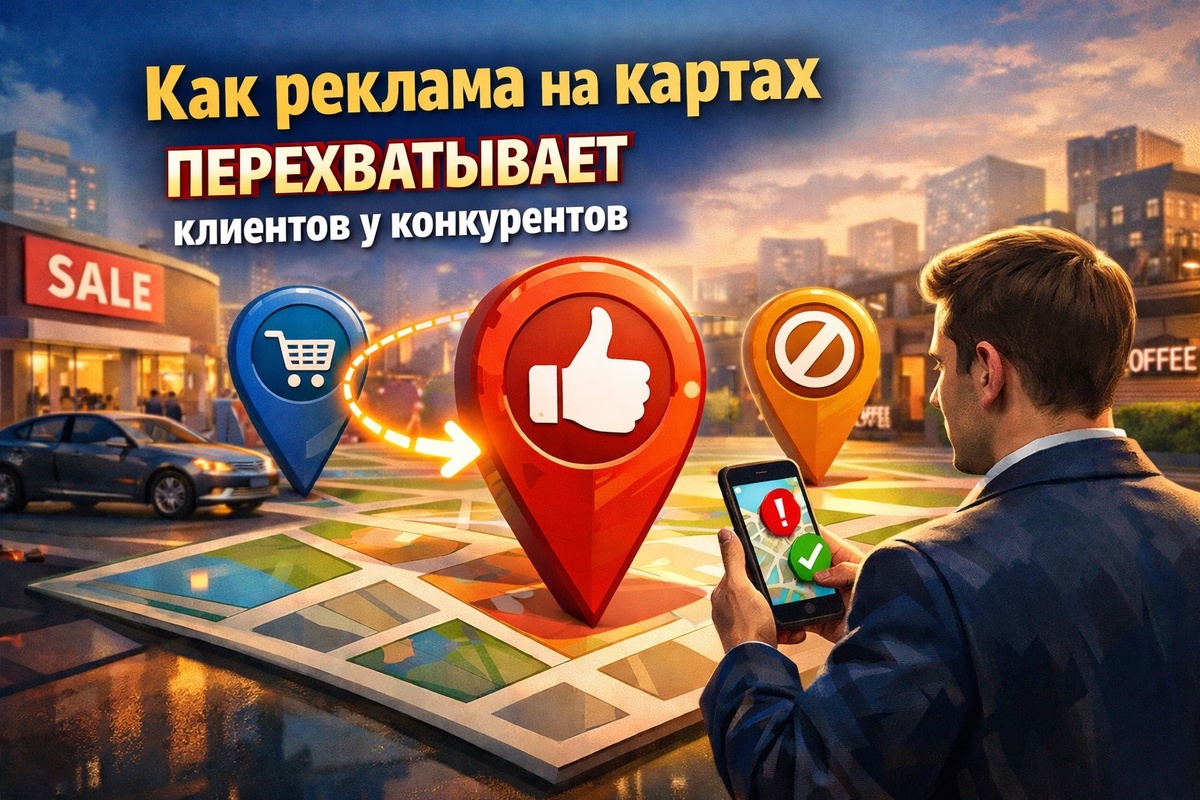 Как реклама на картах помогает перехватывать клиентов у соседних конкурентов 