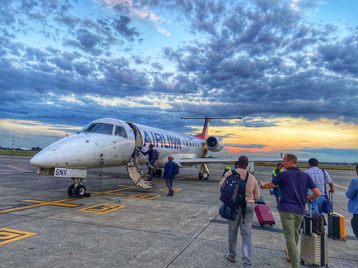 Вот на таком самолете мы и летели из ЮАР в Ботсвану