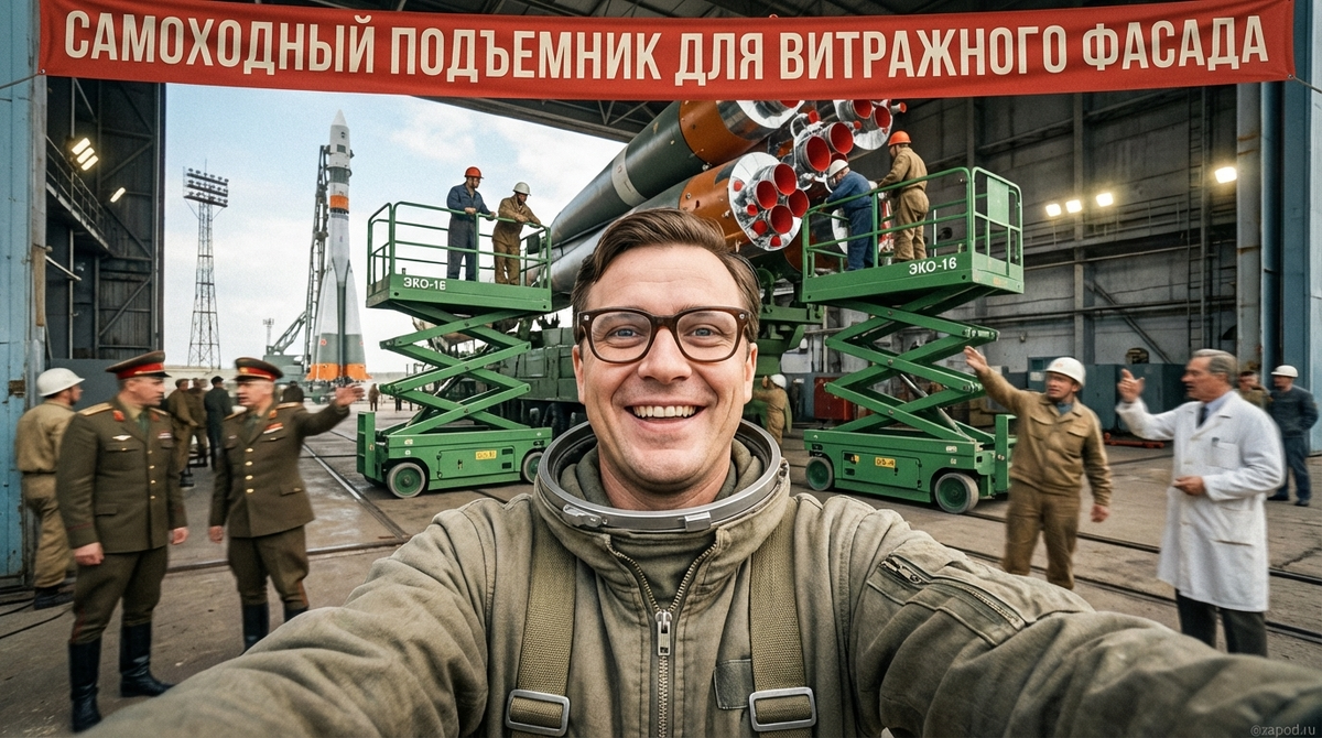    Самоходный подъемник для обслуживания витражных фасадов admin