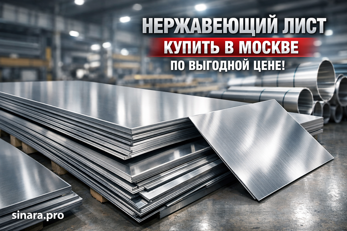Нержавеющий лист — купить в Москве
