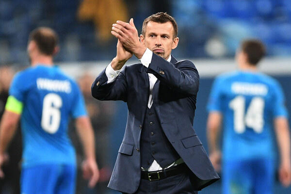 Главный тренер ФК «Зенит» Сергей Семак после окончания матча 1/8 финала Лиги Европы УЕФА сезона 2018/19 между ФК «Зенит» (Россия, Санкт-Петербург) и ФК «Вильярреал» (Испания, Вильярреал) / Алексей Даничев/РИА Новости   📷