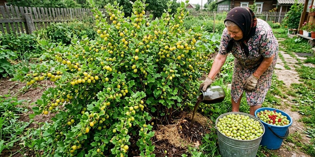 15 золотых советов по крыжовнику от старой садовницы. Куст будит словно южный паж усыпанный изумрудами.