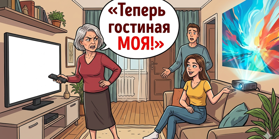 «В моей квартире будущая свекровь выключила ТВ и сказала: “Теперь гостиная МОЯ!” — но она не ожидала
