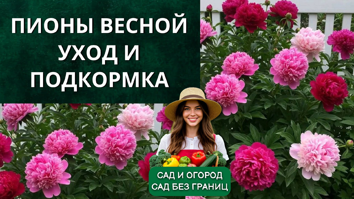 Пионы весной.