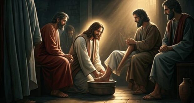 Христос умывает ноги ученикам