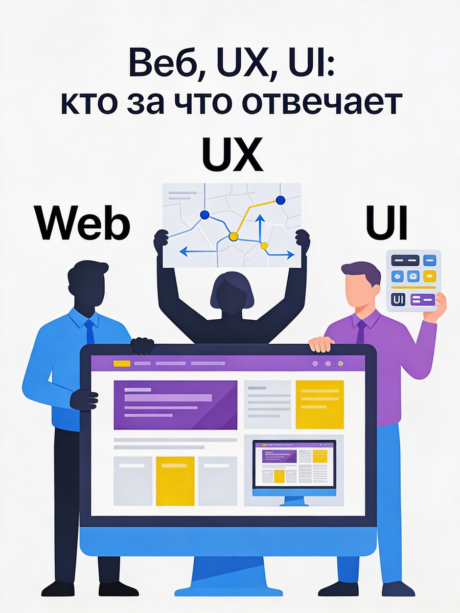Веб, UX, UI: кто за что отвечает