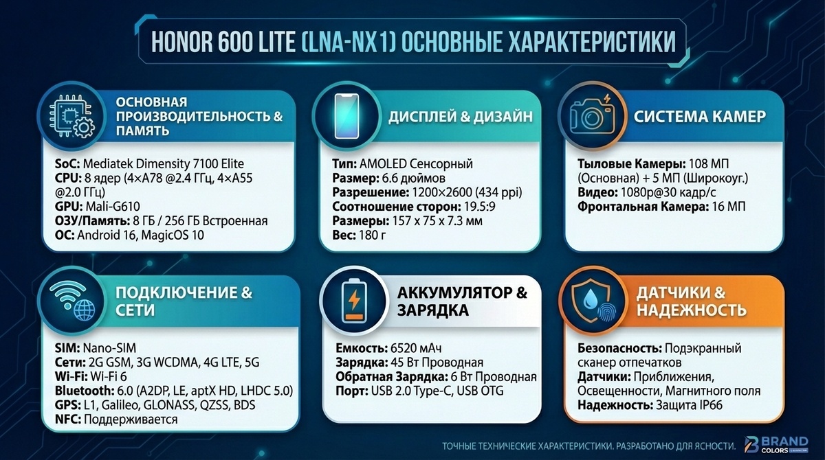 Техические характеристики