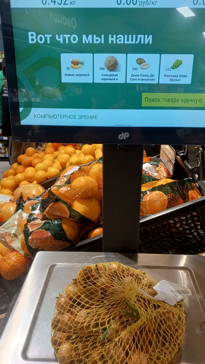 фото автора: весы показывают не 500 грамм Севка, а меньше. Причем во всех ветках, примерно грамм 50 не хватает