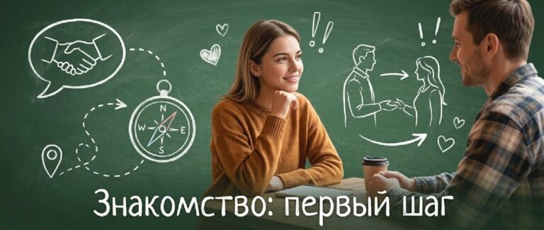    Иллюстрация к материалу: Как женщине познакомиться первой: уверенность, пример для детей и новые знакомства
