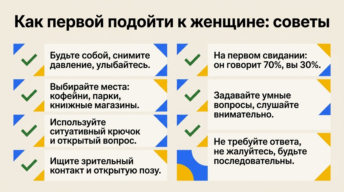 Как женщине познакомиться первой: советы  📷
