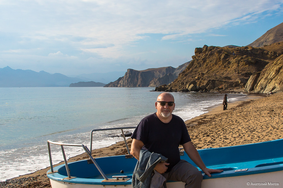 Тёплый зимний день в посёлке Орджоникидзе.