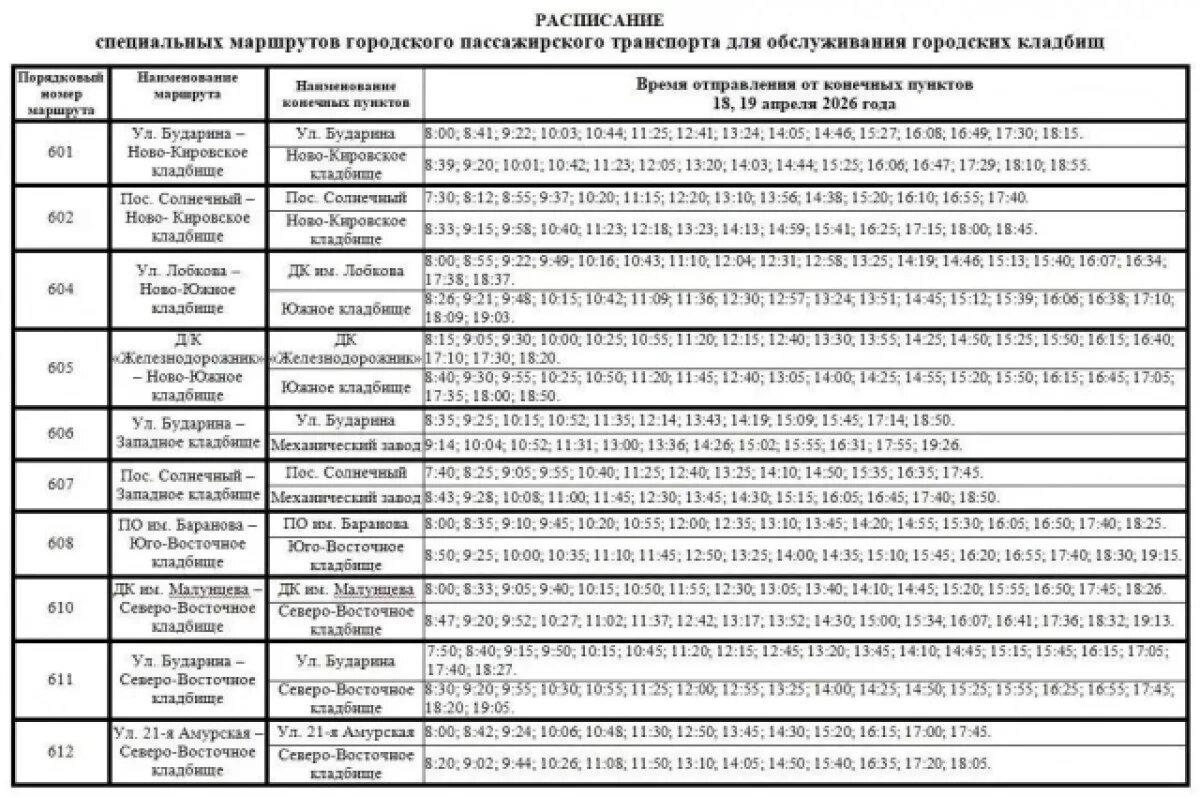    Омичам рассказали, как добраться до кладбищ в Родительский день