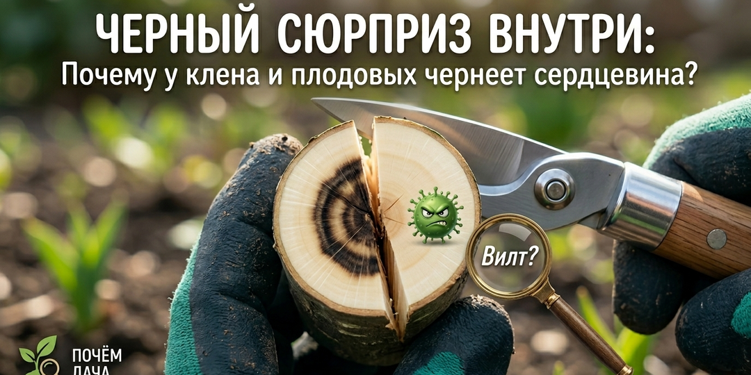 Дерево с «черной меткой» почему у дерева темнеет сердцевина и как спасти сад