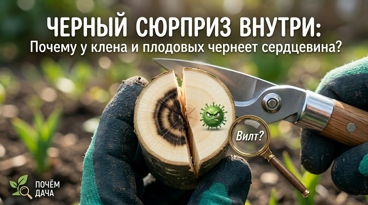 Дерево с «черной меткой» почему у дерева темнеет сердцевина и как спасти сад