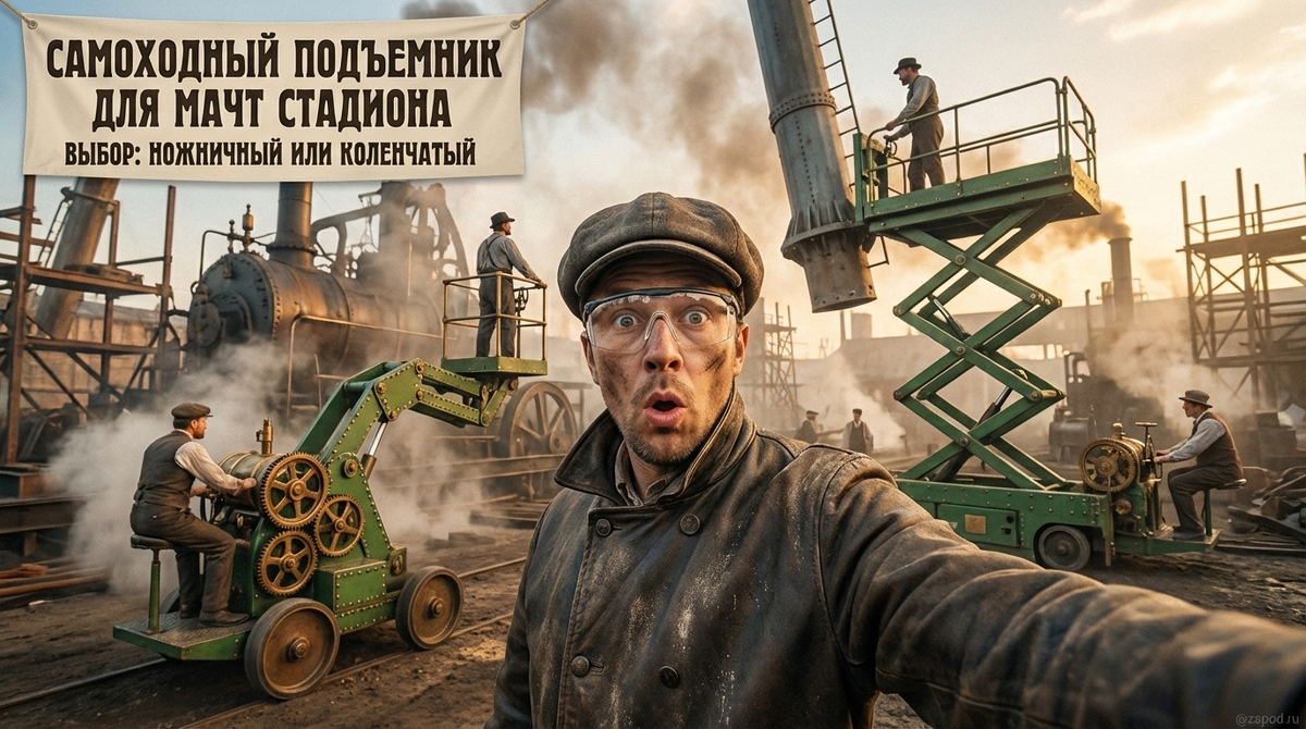    Выбор самоходного подъемника для обслуживания мачт стадиона admin