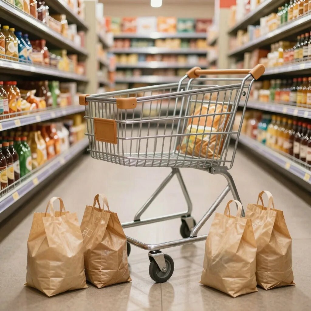 Магазин. Иллюстрация сгенерирована нейросетью